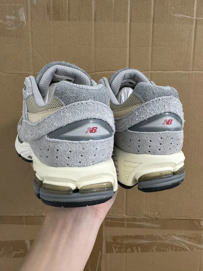 NB2002 R Grey and Scorpion Green Colorway
