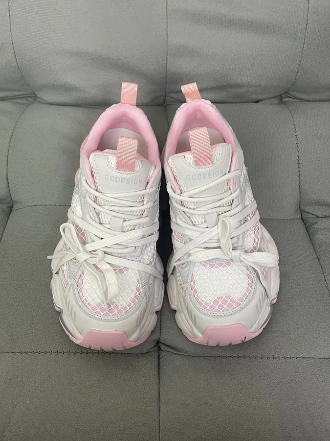 GG CC Fashion Sneaker with Retro Thick Sole