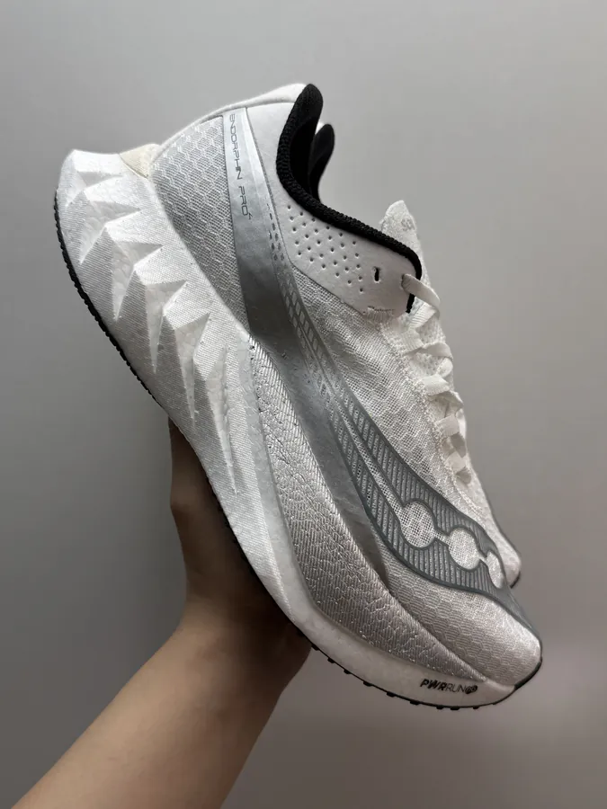 Saucony Endorphin Pro 4 Lightweight Running Shoes with Silver Accents