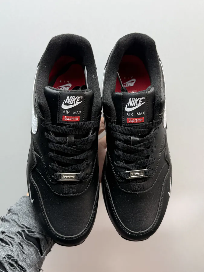 Supreme x Nike Air Max 1 87 Black White