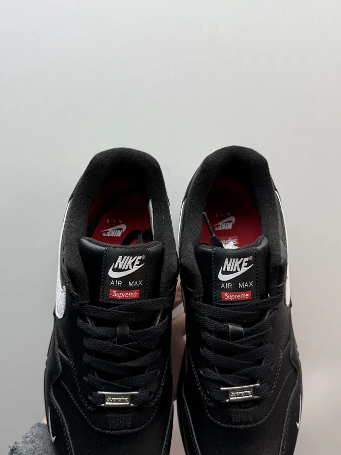Supreme x Nike Air Max 1 87 Black White