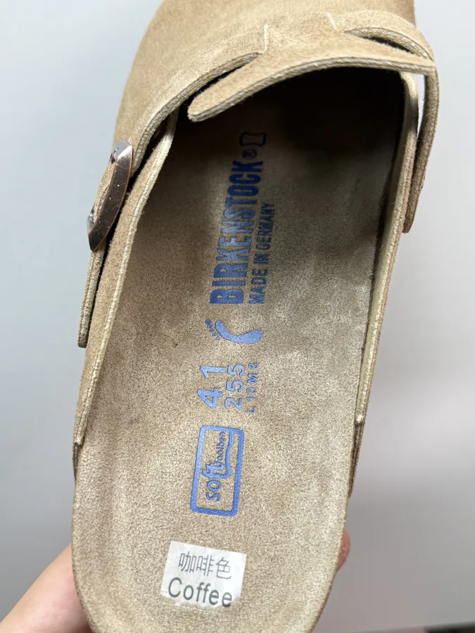Birkenstock Camel Brown Leather Slippers