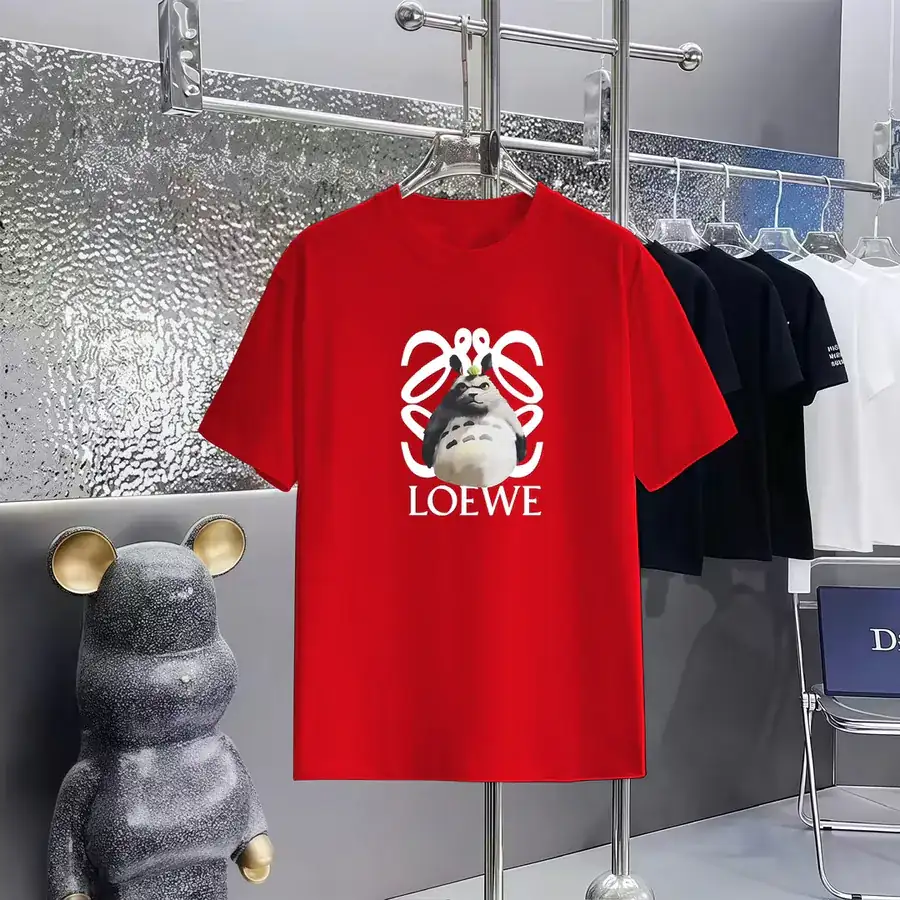 LOEWE Print Round Neck Short Sleeve T Shirt
