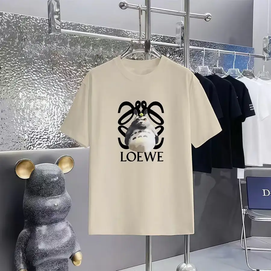 LOEWE Print Round Neck Short Sleeve T Shirt