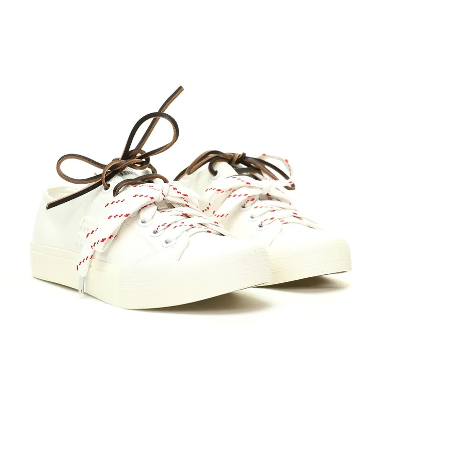 Miu Miu Washed Denim Low Sneakers with Brand Logo