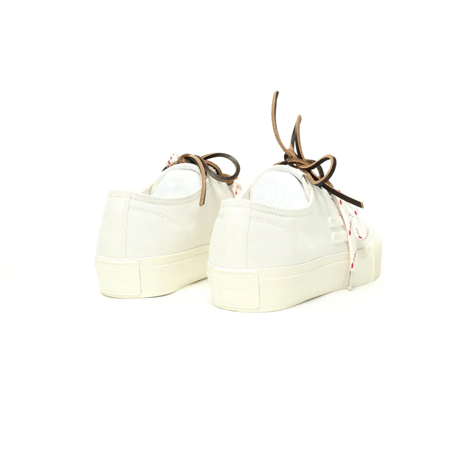 Miu Miu Washed Denim Low Sneakers with Brand Logo