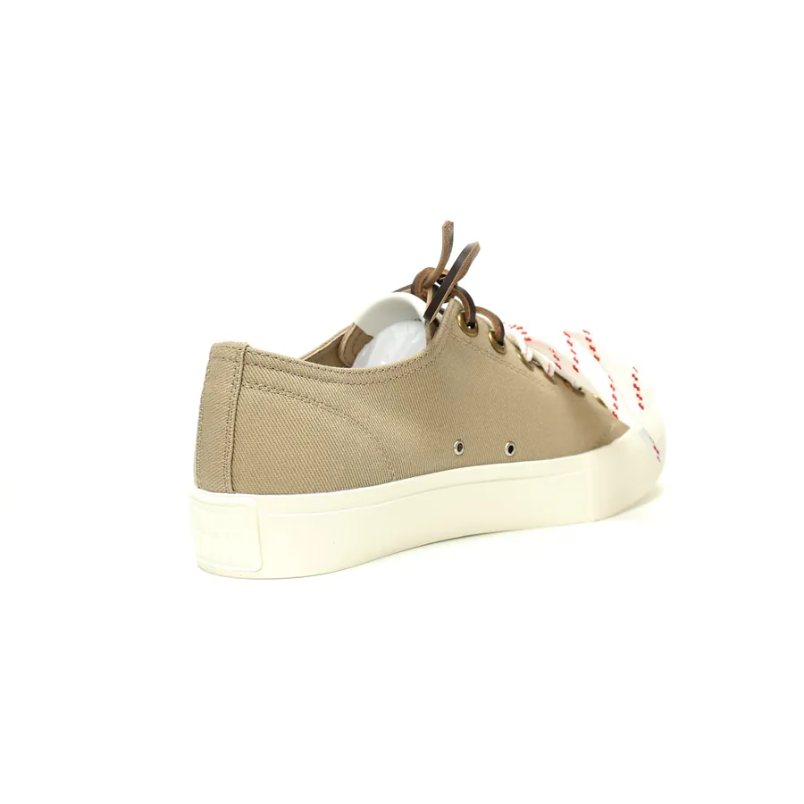 Miu Miu Washed Denim Low Sneakers with Frayed Edge