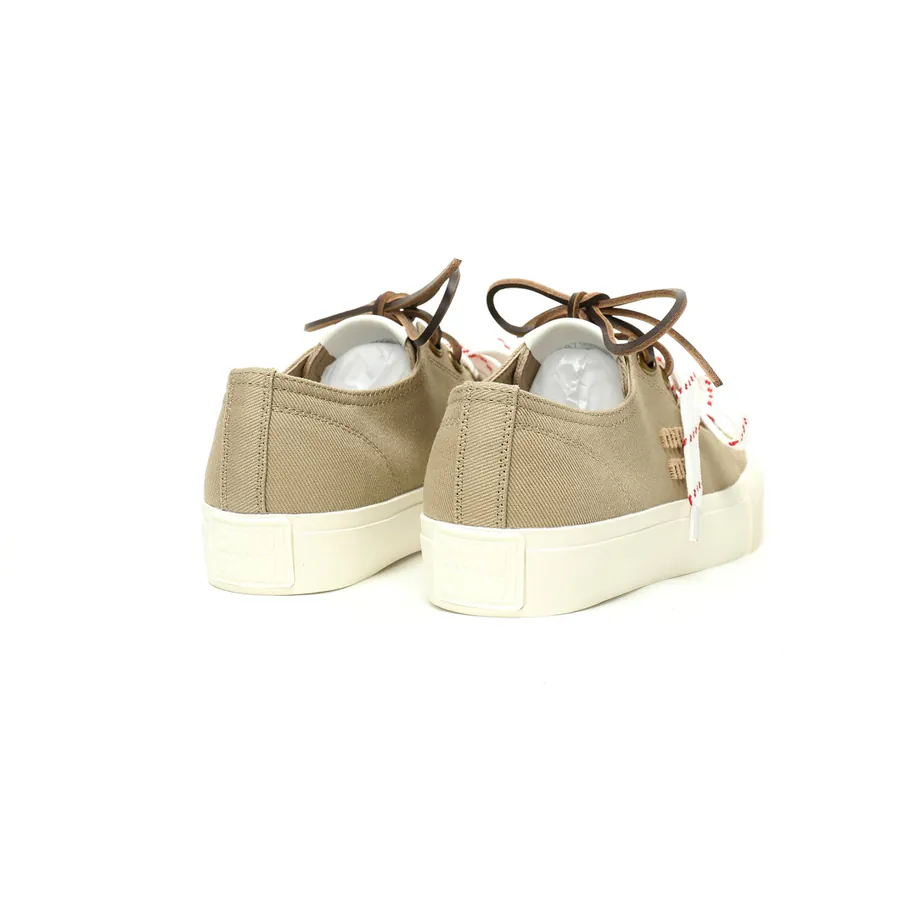 Miu Miu Washed Denim Low Sneakers with Frayed Edge