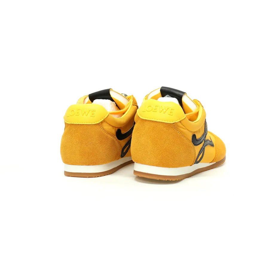 Loewe Ballet Runner 2.0 Sneakers Asymmetrical Toe Design, Grained Calfskin and Fiber Leather