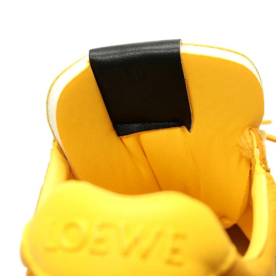 Loewe Ballet Runner 2.0 Sneakers Asymmetrical Toe Design, Grained Calfskin and Fiber Leather