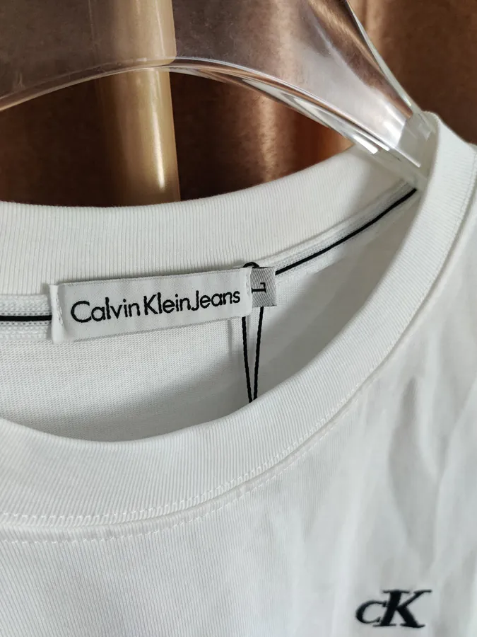 Cain Klein 24ss Summer Round Neck Short Sleeve Black and White