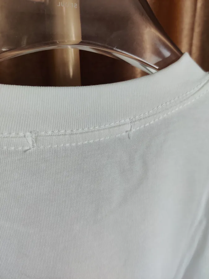 Cain Klein 24ss Summer Round Neck Short Sleeve Black and White