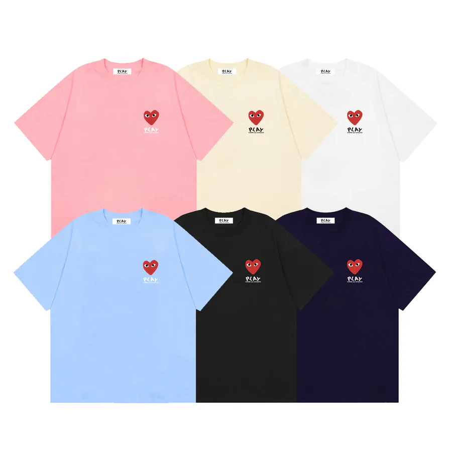 Comme des Garcons PLAY Heart Print Summer T Shirt