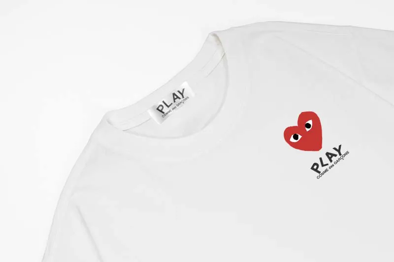 Comme des Garcons PLAY Heart Print Summer T Shirt