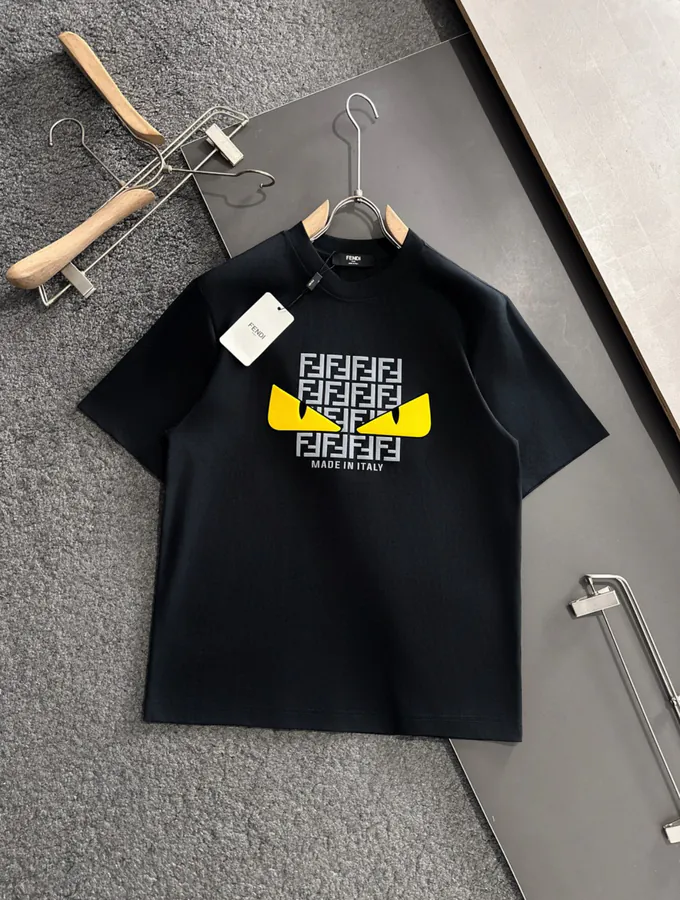 FEN CHEN Star Limited Summer Collection Printed Round Neck Short Sleeve T Shirt