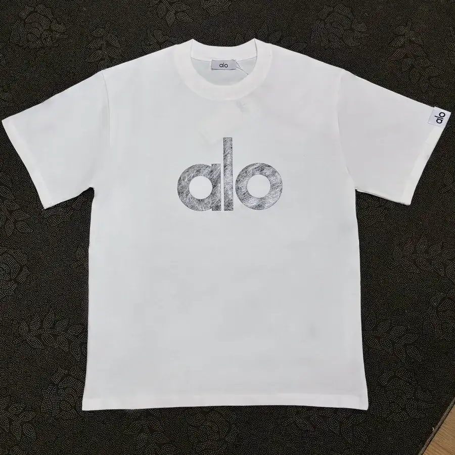 Alo 25ss New Arrival Casual Short Sleeve T Shirt with Large Front Logo