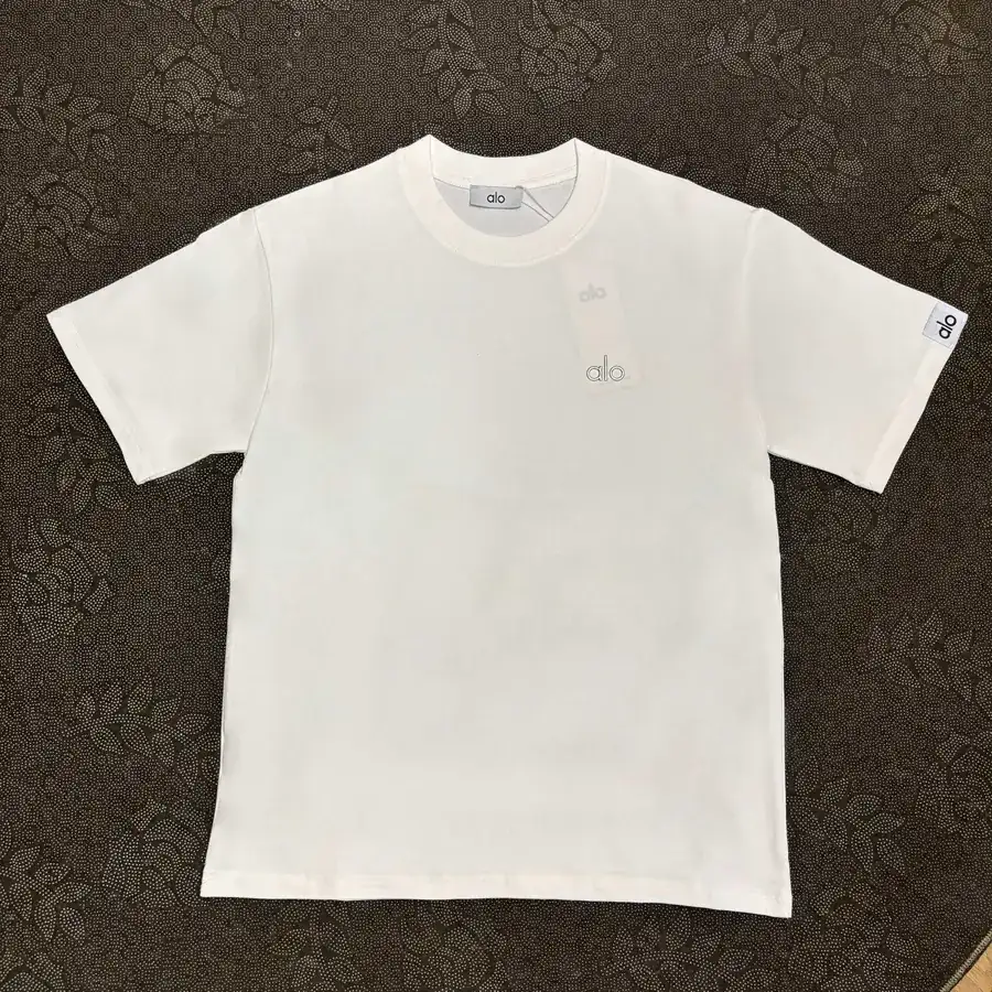 Alo 25ss New Arrival Casual Round Neck Short Sleeve T Shirt with Front Logo