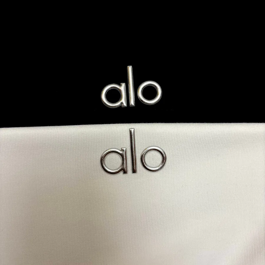 Alo 25ss New Arrival Casual Round Neck Short Sleeve T Shirt with Front Logo