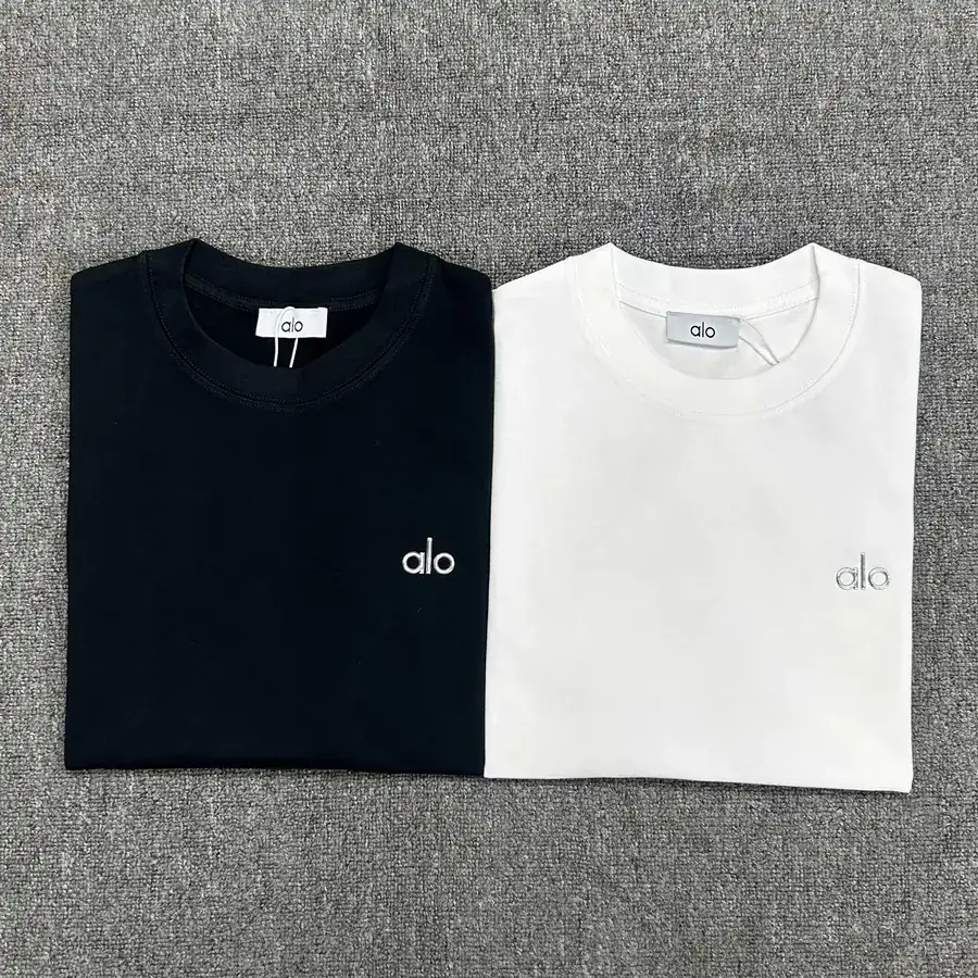 Alo 25ss New Arrival Casual Round Neck Short Sleeve T Shirt with Front Logo