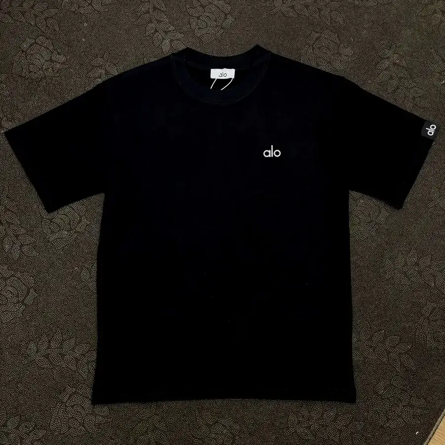 Alo 25ss New Arrival Casual Round Neck Short Sleeve T Shirt with Front Logo