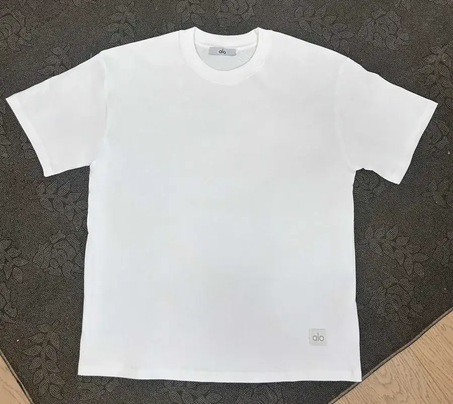 ALO 25ss Custom Label Loose Round Neck Short Sleeve T Shirt