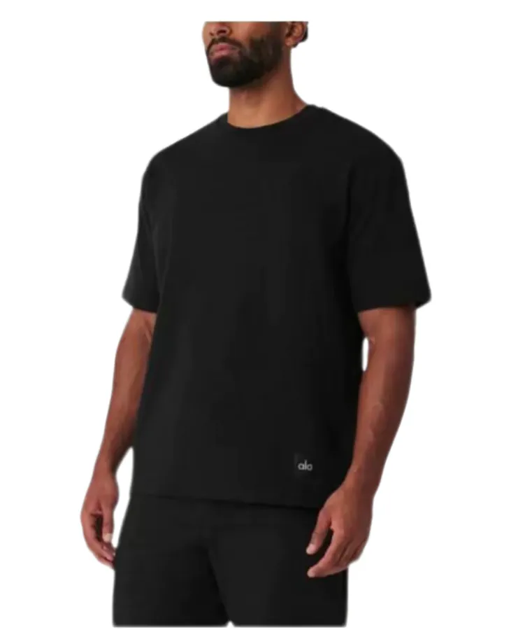 ALO 25ss Custom Label Loose Round Neck Short Sleeve T Shirt