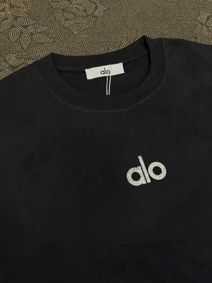 ALO 25ss New Collection Loose Round Neck Short Sleeve T shirt