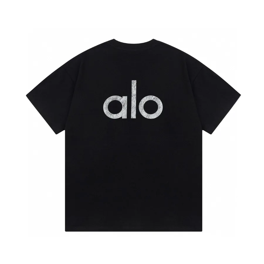 ALO 25ss New Collection Loose Round Neck Short Sleeve T shirt