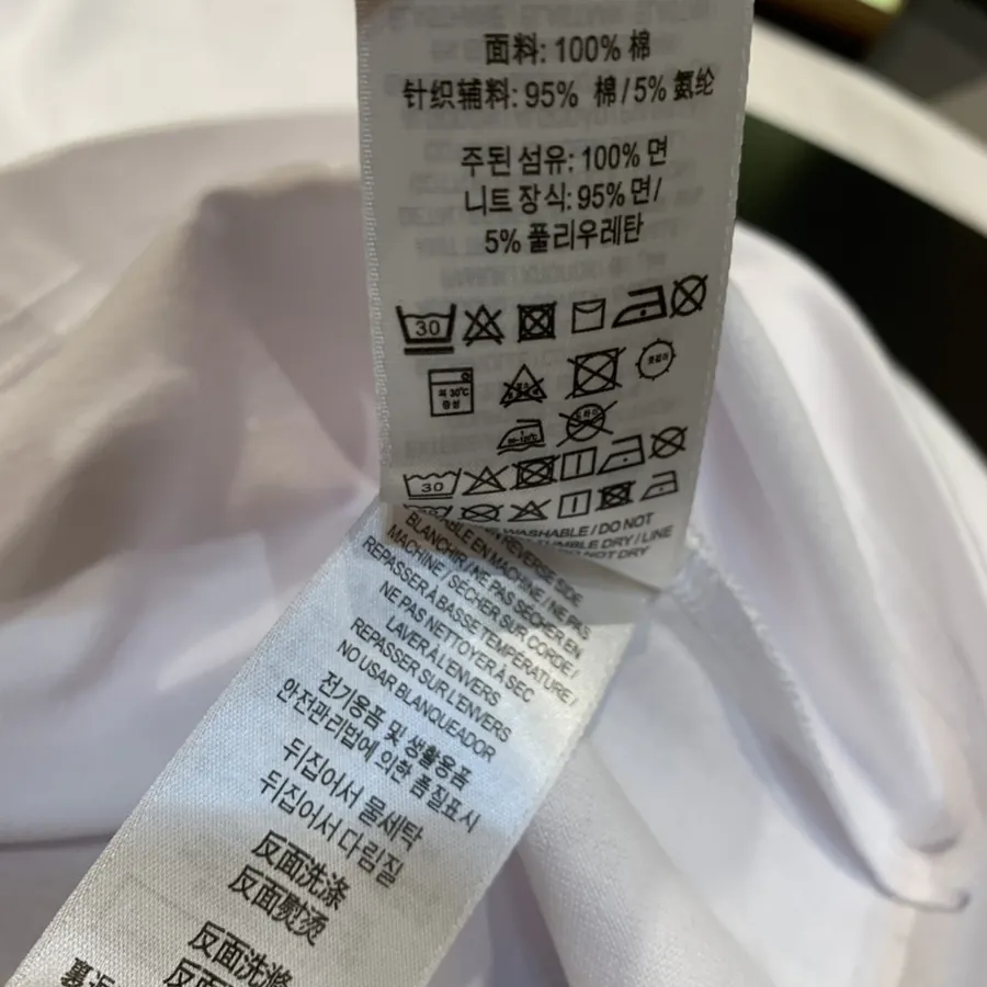 BBR Burberry London Logo Overprint Cotton Loose Short Sleeve T Shirt