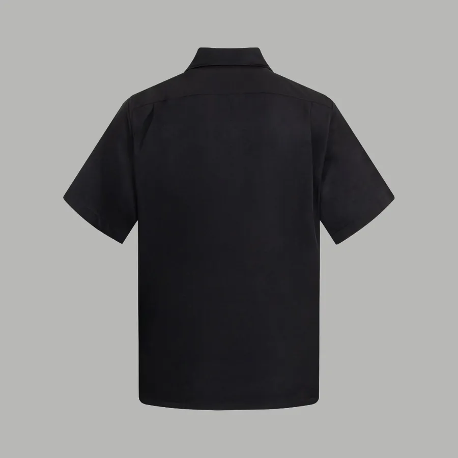 PRA辰星专供 Triangle Logo Shield Embroidered Silk Shirt