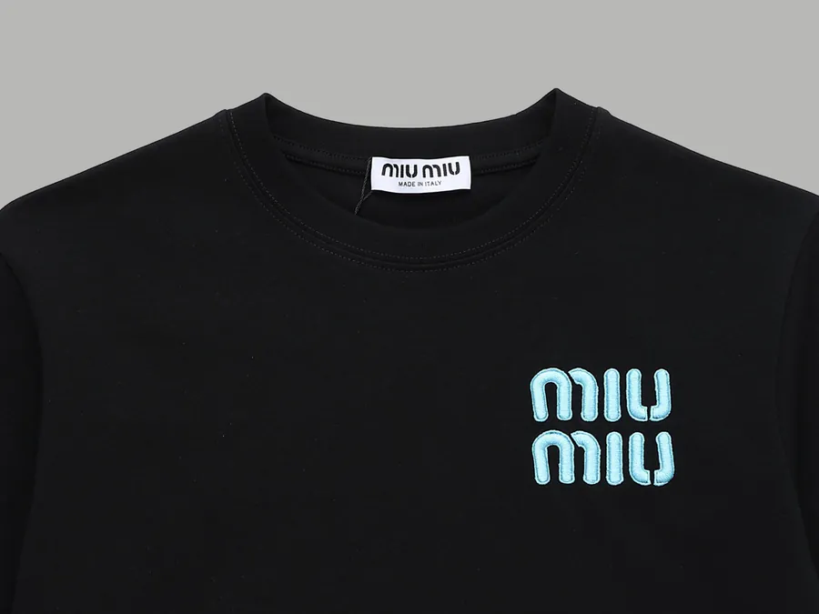 MIU MIU Celestial Exclusive Embroidered Short Sleeve