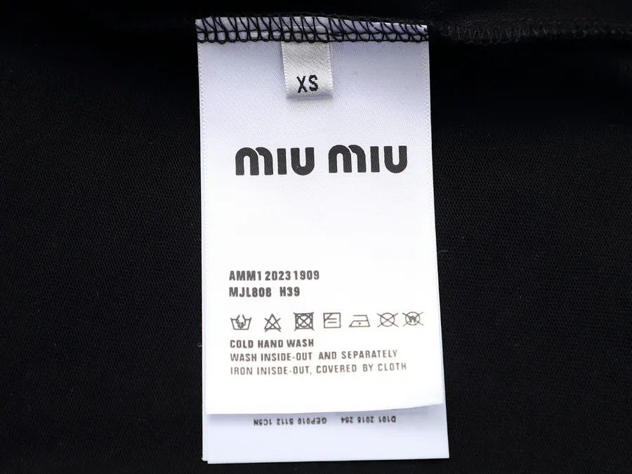 MIU MIU Celestial Exclusive Embroidered Short Sleeve