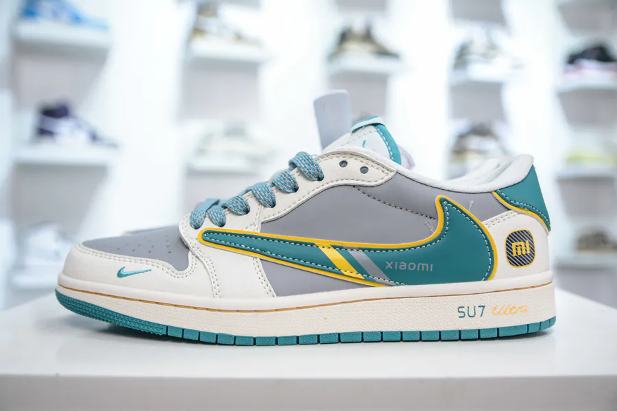 TS x Xiaomi x Air Jordan 1 Low Bucket Bag Gulf Blue