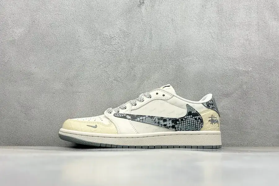 Travis Scott x FENT Design x Air 1 Low OG SP 1 Snake Print Sneaker