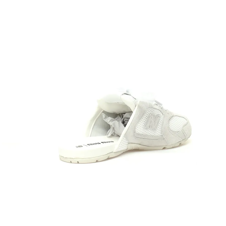 Miu Miu x New Balance 530 SL Faded Suede Mules