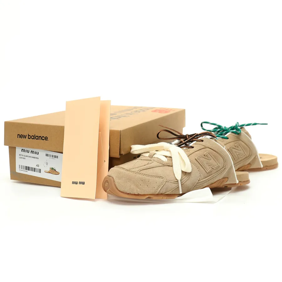 Miu Miu x New Balance 530 SL Faded Suede Mules