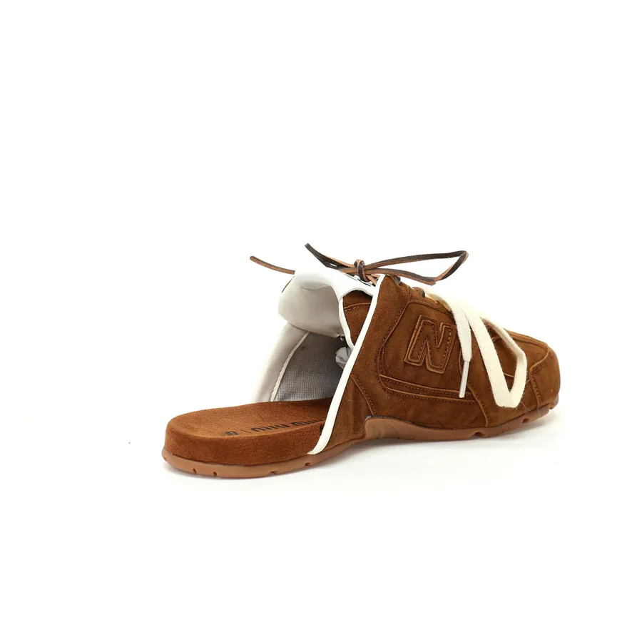 Miu Miu x New Balance 530 SL Faded Suede Mules