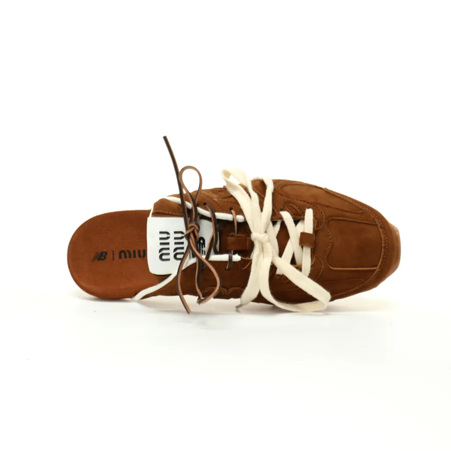 Miu Miu x New Balance 530 SL Faded Suede Mules
