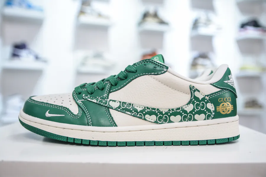 TS x Air 1 Low Collaboration Custom Color, Original Air Sole, Premium Leather