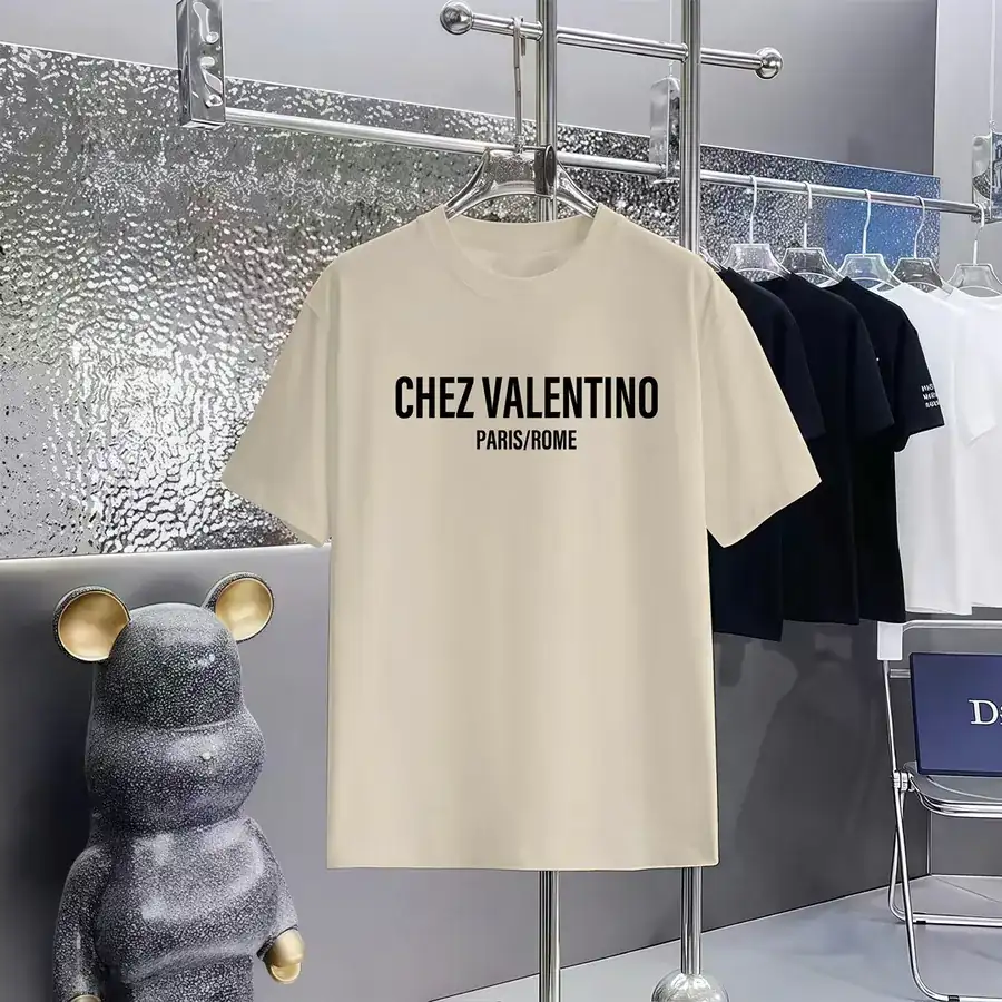 VALENTINO印花圆领短袖T恤 男女同款