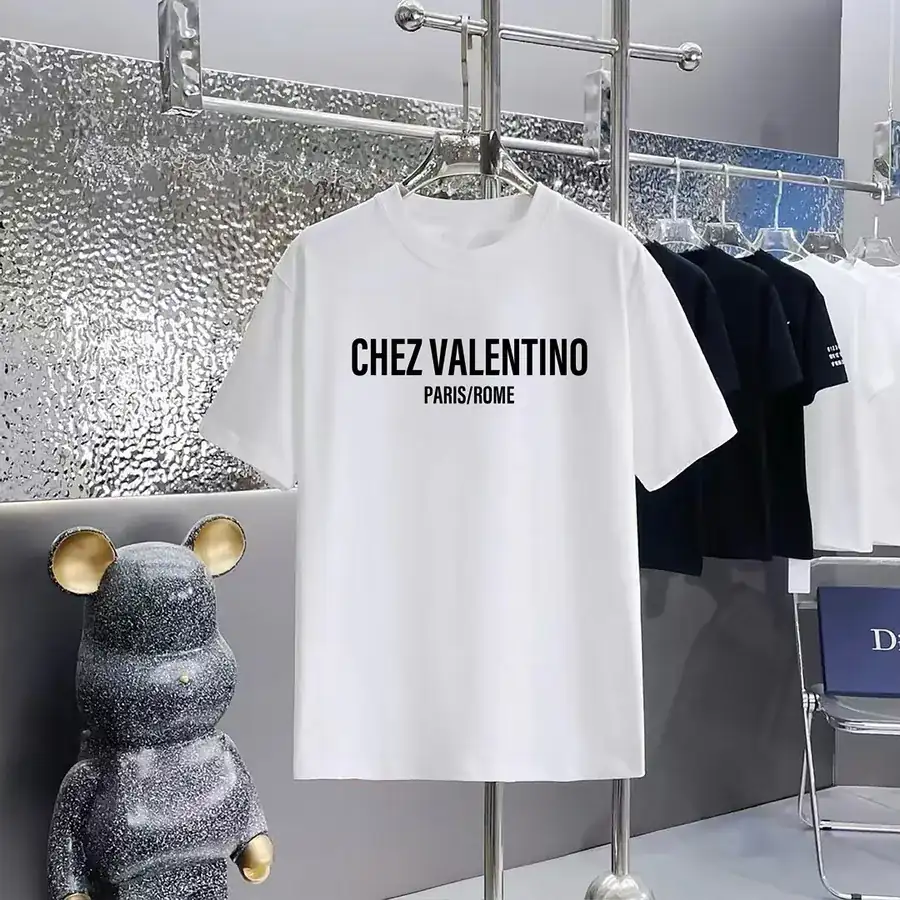 VALENTINO Valentino Print Round Neck Short Sleeve T Shirt