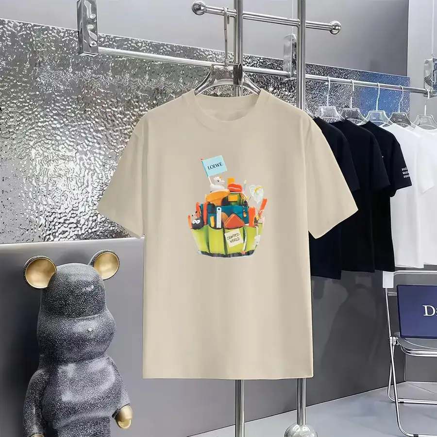 LOEWE Print Round Neck Short Sleeve T Shirt