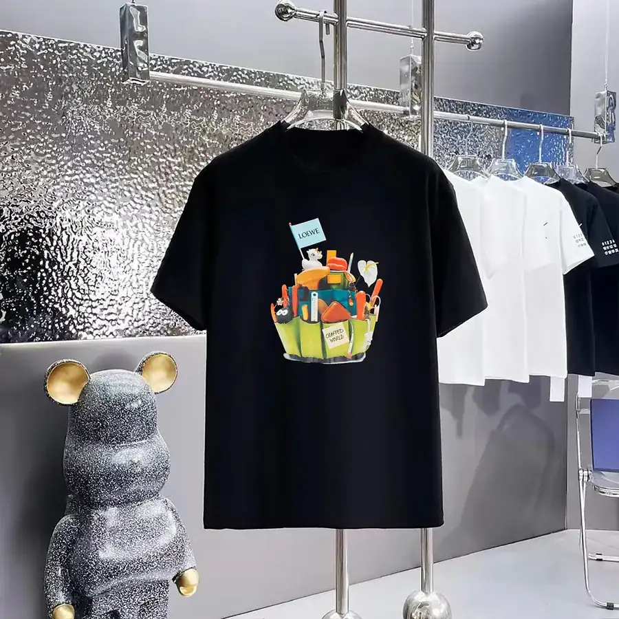 LOEWE Print Round Neck Short Sleeve T Shirt