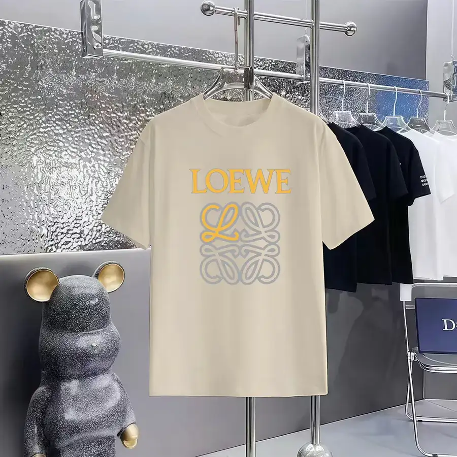 LOEWE Print Round Neck Short Sleeve T Shirt