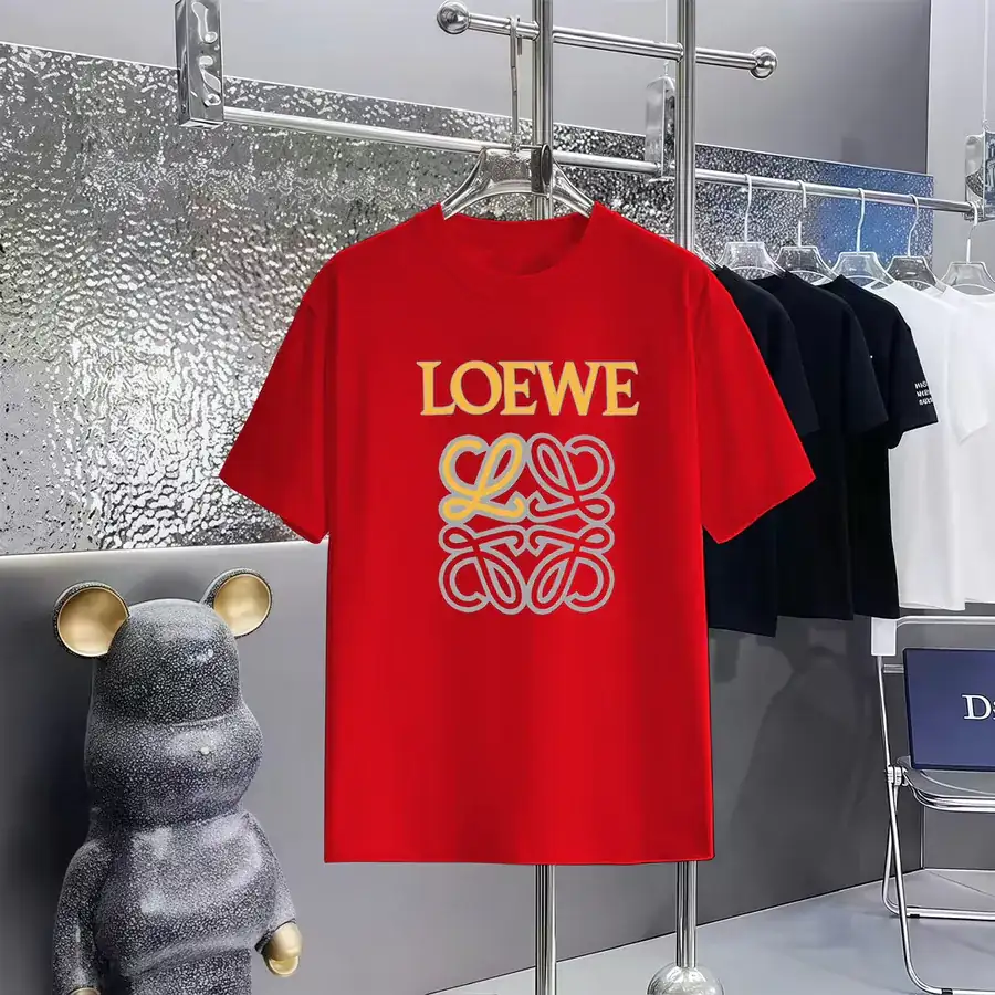 LOEWE Print Round Neck Short Sleeve T Shirt