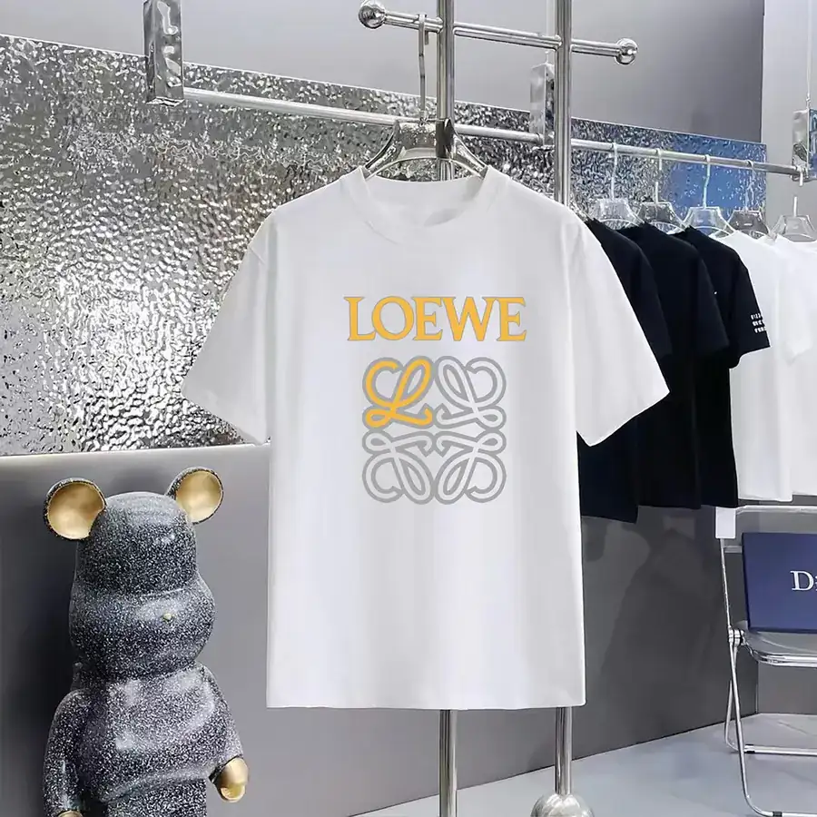LOEWE Print Round Neck Short Sleeve T Shirt