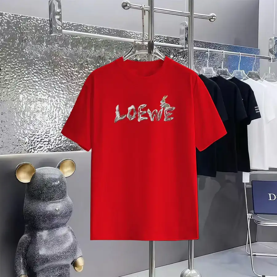 LOEWE Print Round Neck Short Sleeve T Shirt