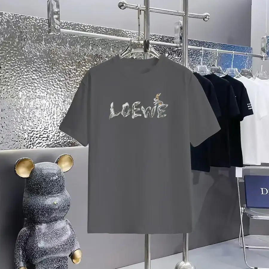 LOEWE Print Round Neck Short Sleeve T Shirt