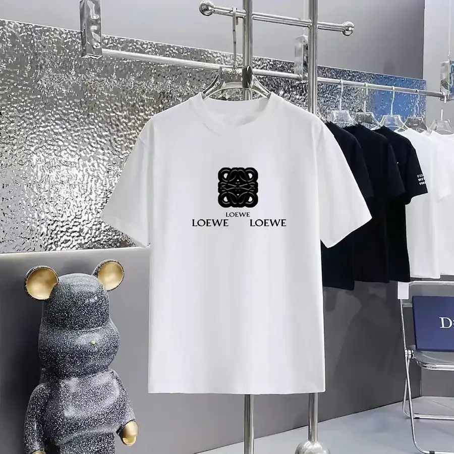 LOEWE Print Round Neck Short Sleeve T Shirt
