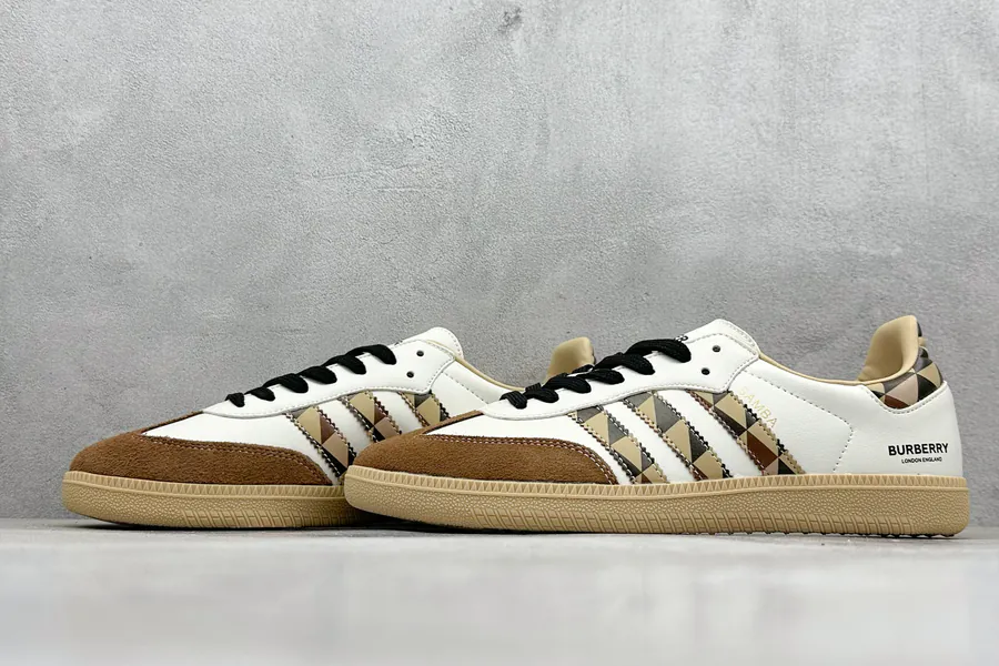 Adidas originals Samba OG x BURBERRY Brown and White